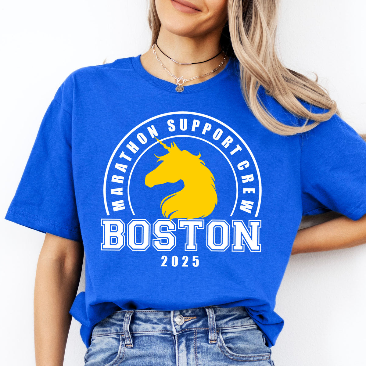 Marathon Support Crew Shirt, Boston Cheer Crew T Shirt