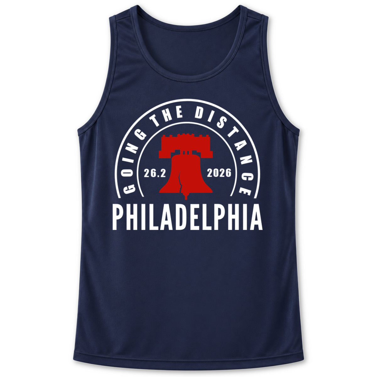 mens philadelphia marathon running tank top