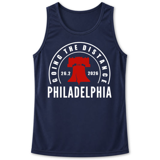 mens philadelphia marathon running tank top